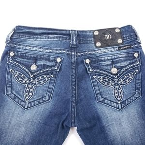 Miss Me Boot Cut Distressed Jeans 29x33
